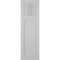 Ekena Millwork True Fit PVC San Miguel Mission Style Fixed Mount Shutters, Hailstorm Gray, 12W x 28H, PR TFP001SM12X028ST - alternate 5